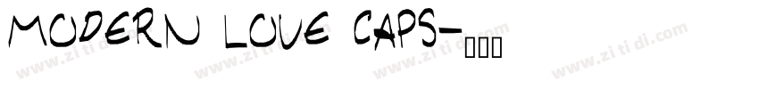 MODERN LOVE CAPS字体转换